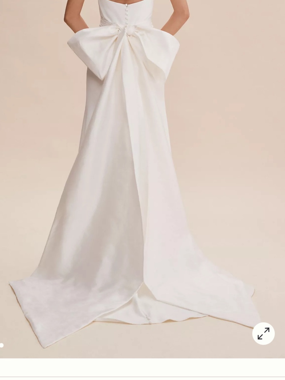 Madeleine Fig Catrine Ivory Bow Sash NWT